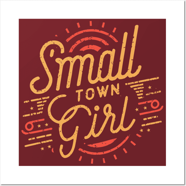 Small Town Girl - Retro Wall Art by emmjott